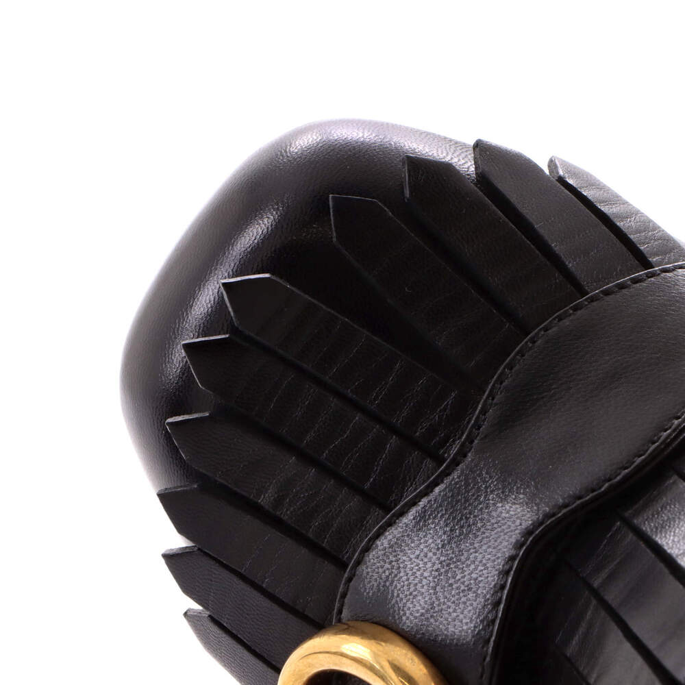 Gucci Women's GG Marmont Fringed Pumps Leather - Picture 5 of 6